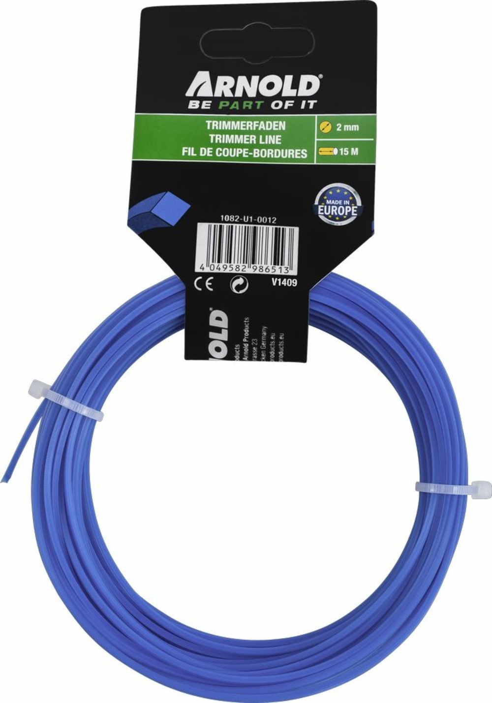 Fil de coupe-bordure carré en nylon 2,0 mm × 15 m