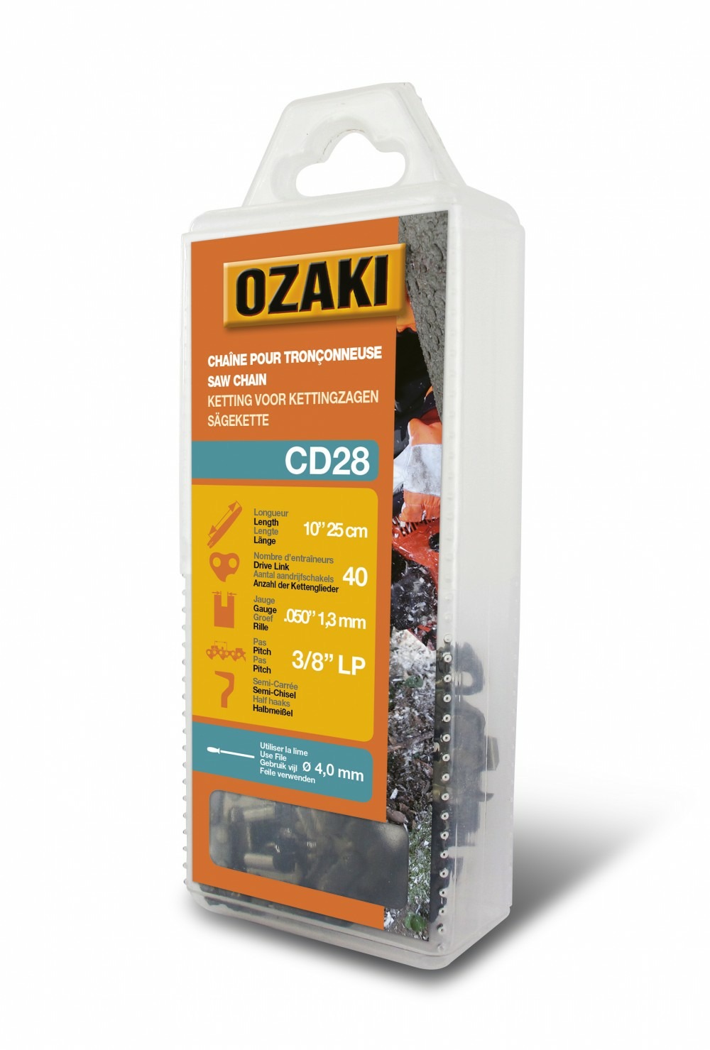 Chaîne de tronçonneuse ozaki semi carrée: .3/8
