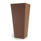 Hydrus pot carré hauteur 85 cm. - chocolat