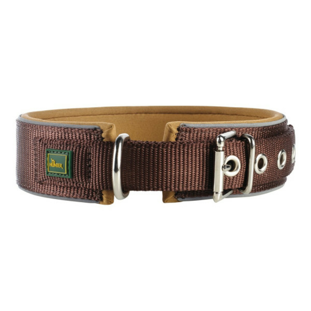 Collier pour chien neoprene reflect marron (39-46 cm)