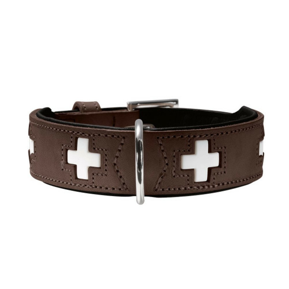 Collier pour chien swiss marron noir m 55 cm
