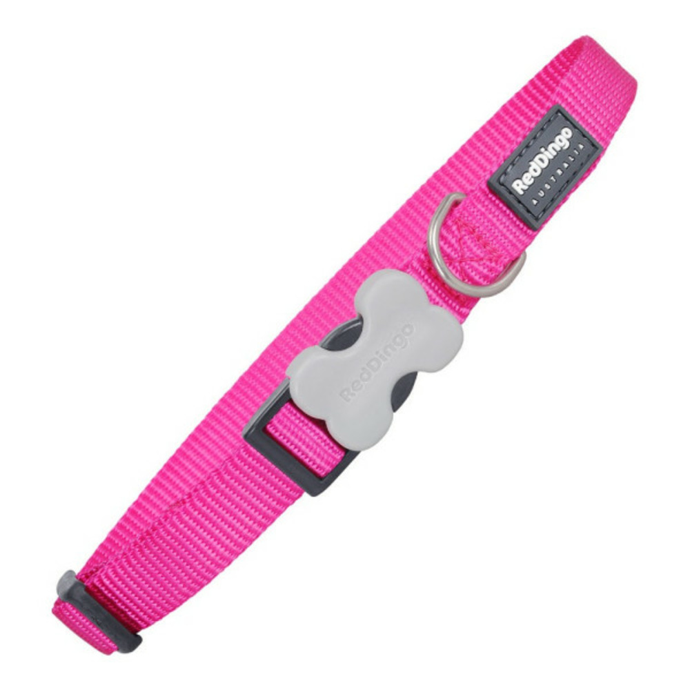 Collier pour chien lisse fuchsia 24-37 cm