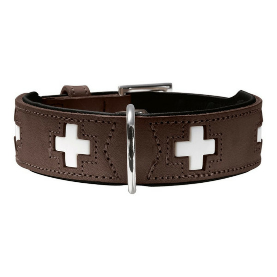 Collier pour chien swiss negro, marrón (24-28.5 cm)
