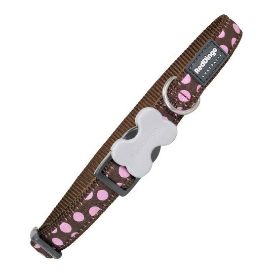 Collier pour chien style rose pois (2 x 31-47 cm)