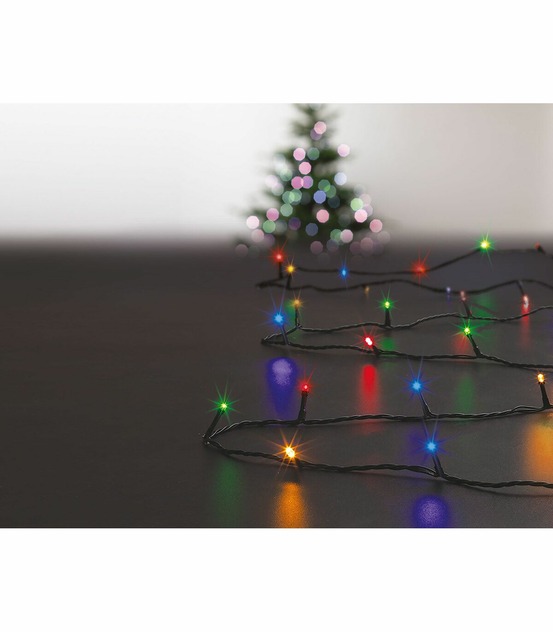 Guirlande lumineuse programmable 7 m 96 led multicolore 8 jeux de lumière