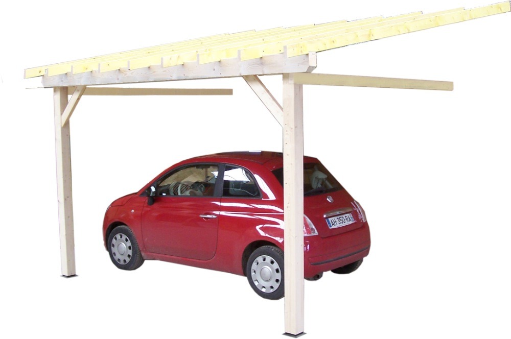 Carport pour 1 voiture couverture PVC SIERO - Jardipolys