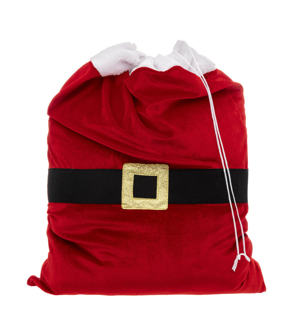 Grande hotte veste du père noël 50 x 70 cm