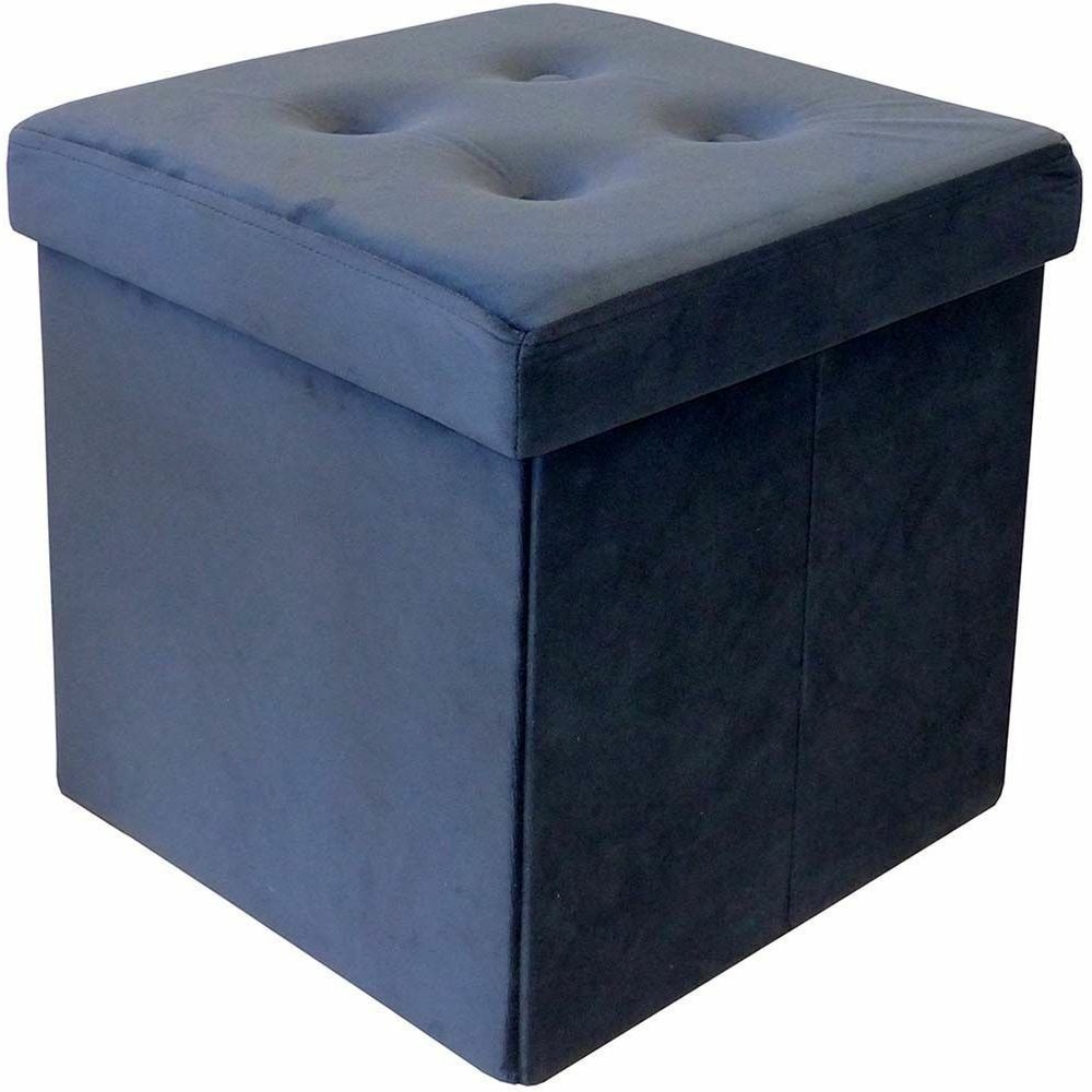 Happers Fauteuil Pouf XL – Similicuir Bleu Ciel – Rempli De Perles – 70 X 80 X 80 Cm – Fabriqué En Espagne