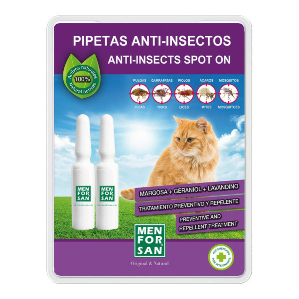 Répulsif d'insectes 2 unités pipettes chat