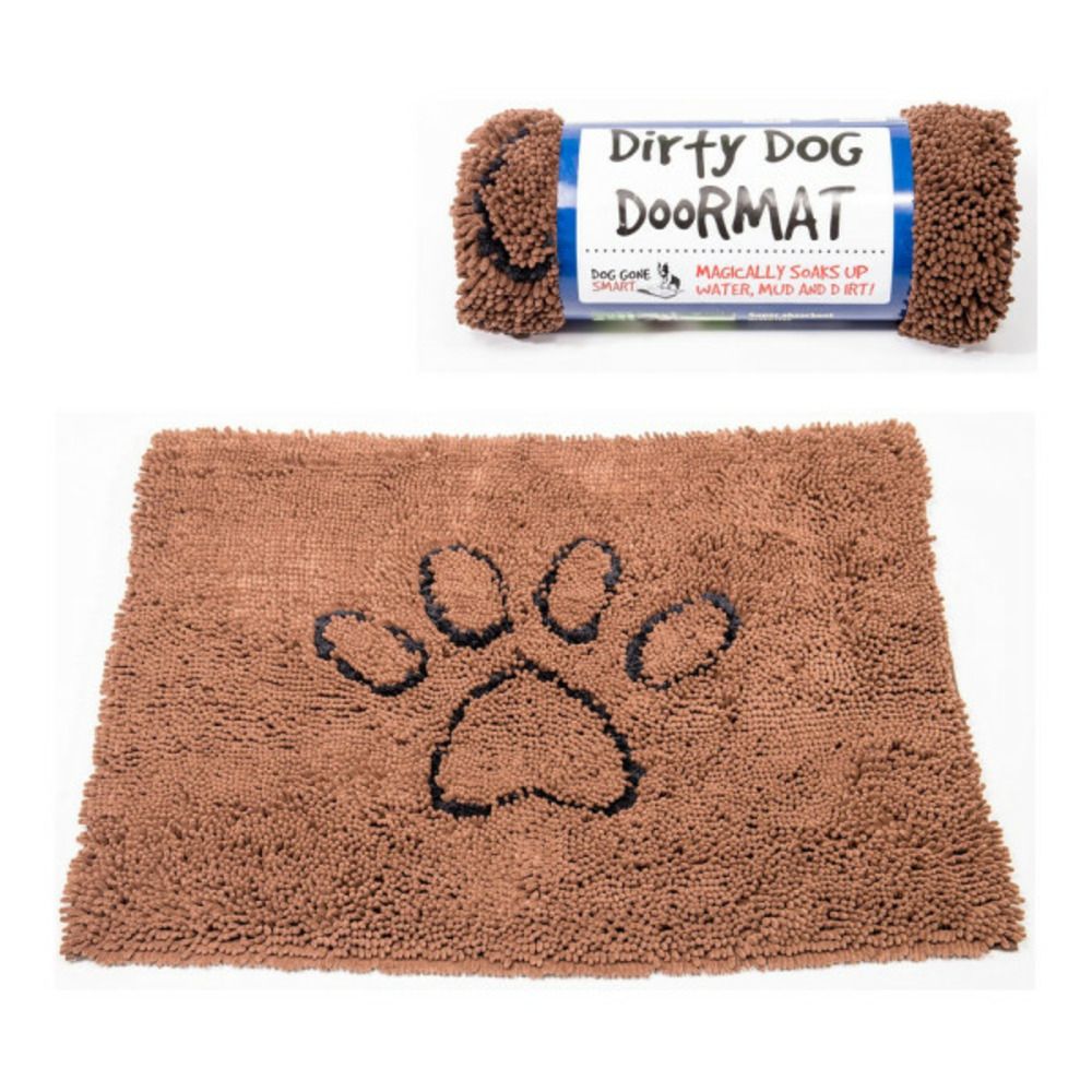 Tapis pour chien microfibres marron (79 x 51 cm)