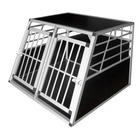 Cage de transport avec double porte pour chiens l aluminium