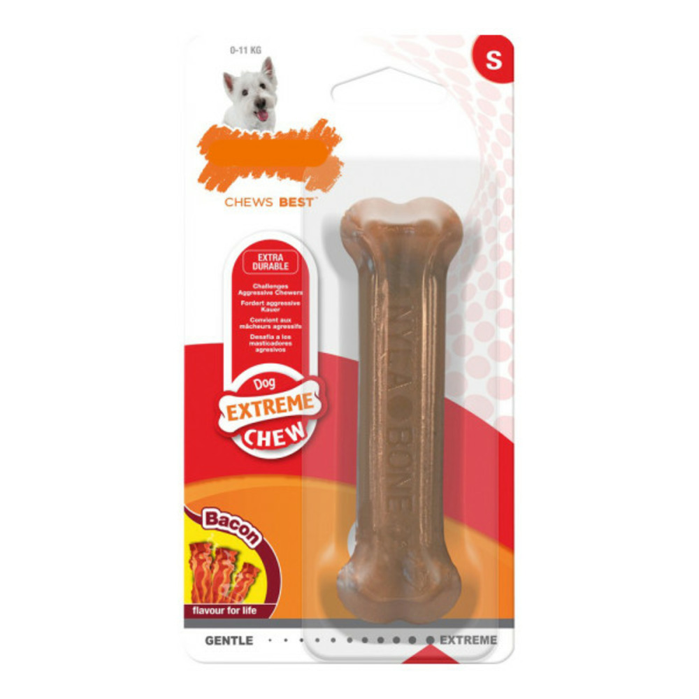 Jouet pour chien dura chew bacon taille s nylon