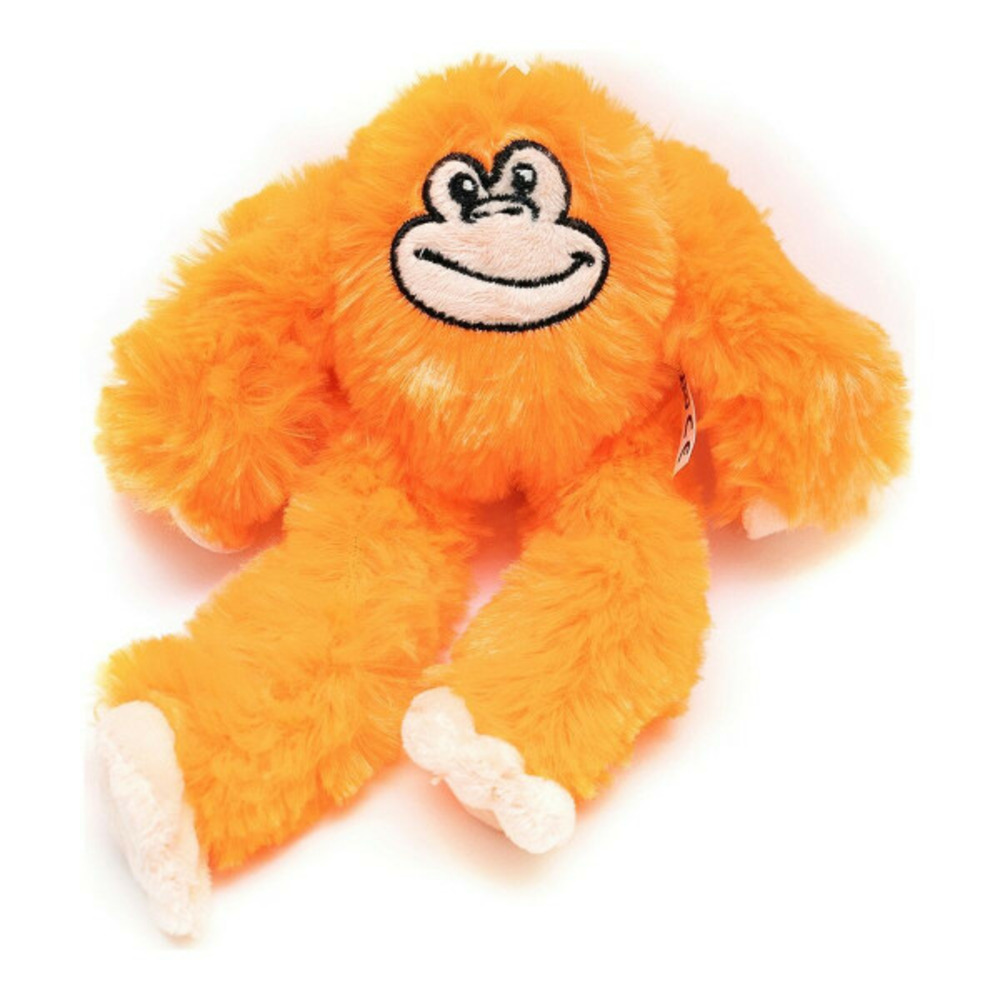 Jouet pour chien en peluche kikazaru 11 x 44 x 45 cm singe orange