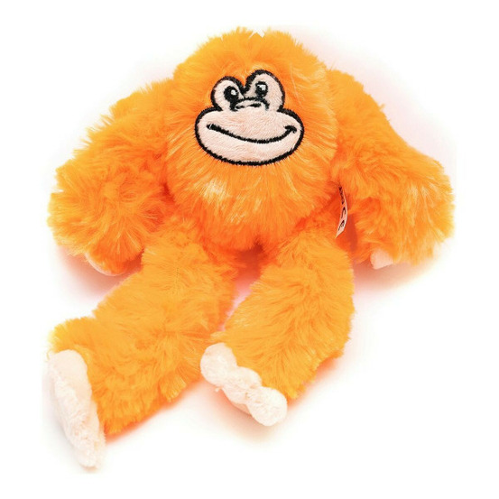 Jouet pour chien en peluche kikazaru 11 x 44 x 45 cm singe orange