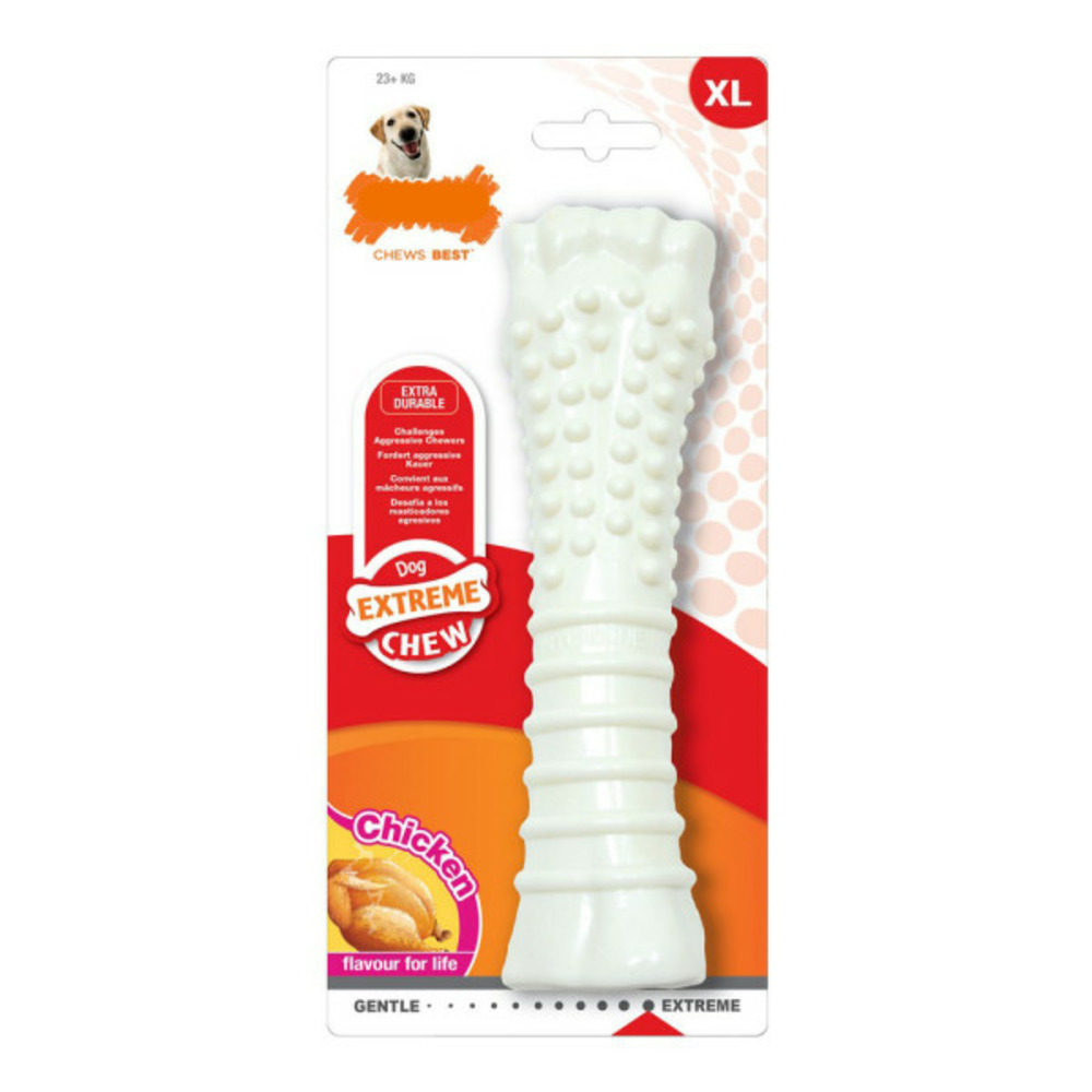 Jouet pour chien dura chew texturisé poulet nylon