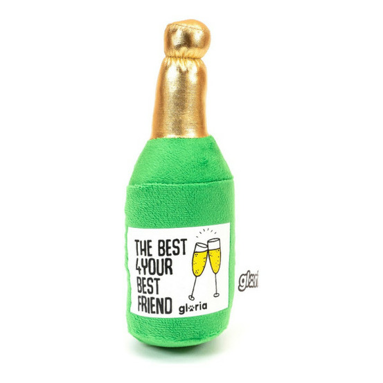 Jouet pour chien en peluche champcane champagne