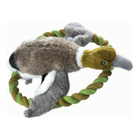 Jouet pour chien en peluche  wildlife train avec corde canard (26 cm)