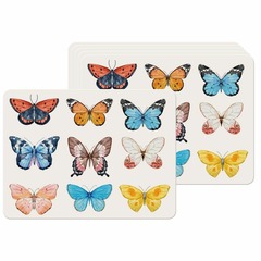Set de table en vinyle papillons lot de 6
