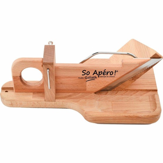 Trancheuse à saucisson en hêtre huilé goliath