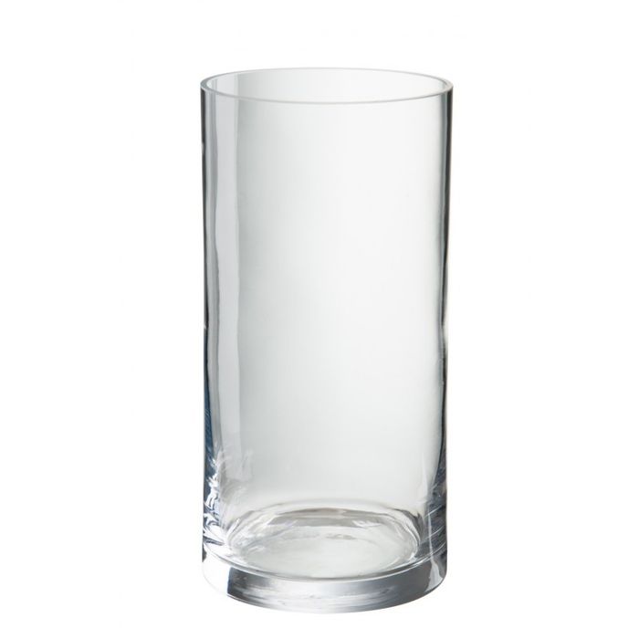 Grand Vase Cylindrique En Verre Transparent LOMUG - 30 Cm De Haut, 15 Cm De Diamètre - Décoration Moderne Maison/bureau