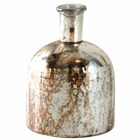 Vase flacon en verre antique indu petit