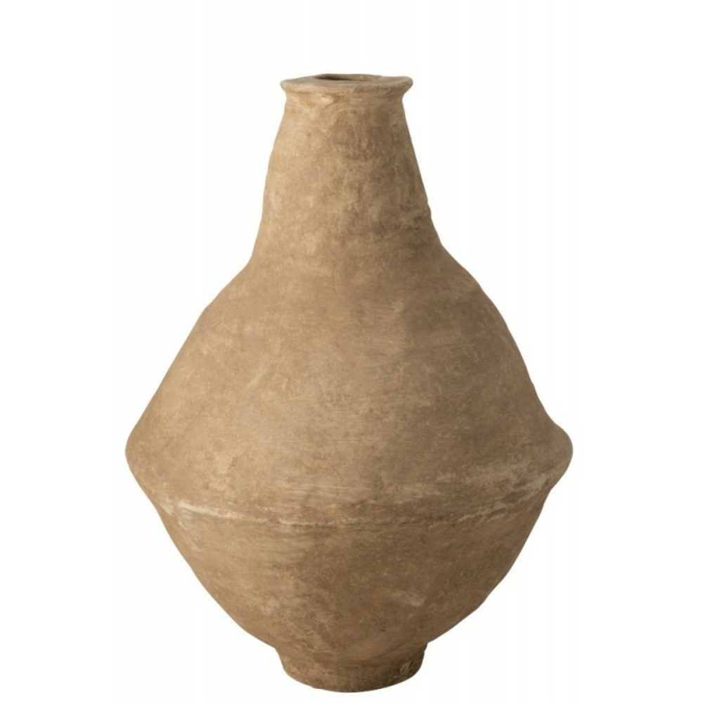 Vase extra large en papier mâché marron 61x61x86 cm