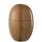 Vase ovale en céramique marron 21x21x30 cm