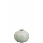 Vase transition ceramique blanc/menthe small