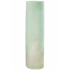 Vase cylindrique en verre azur 13x13x41 cm