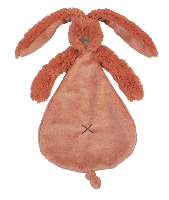 Doudou lapin richie orange 25 cm
