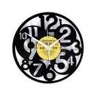 Horloge vinyle recyclé numbers