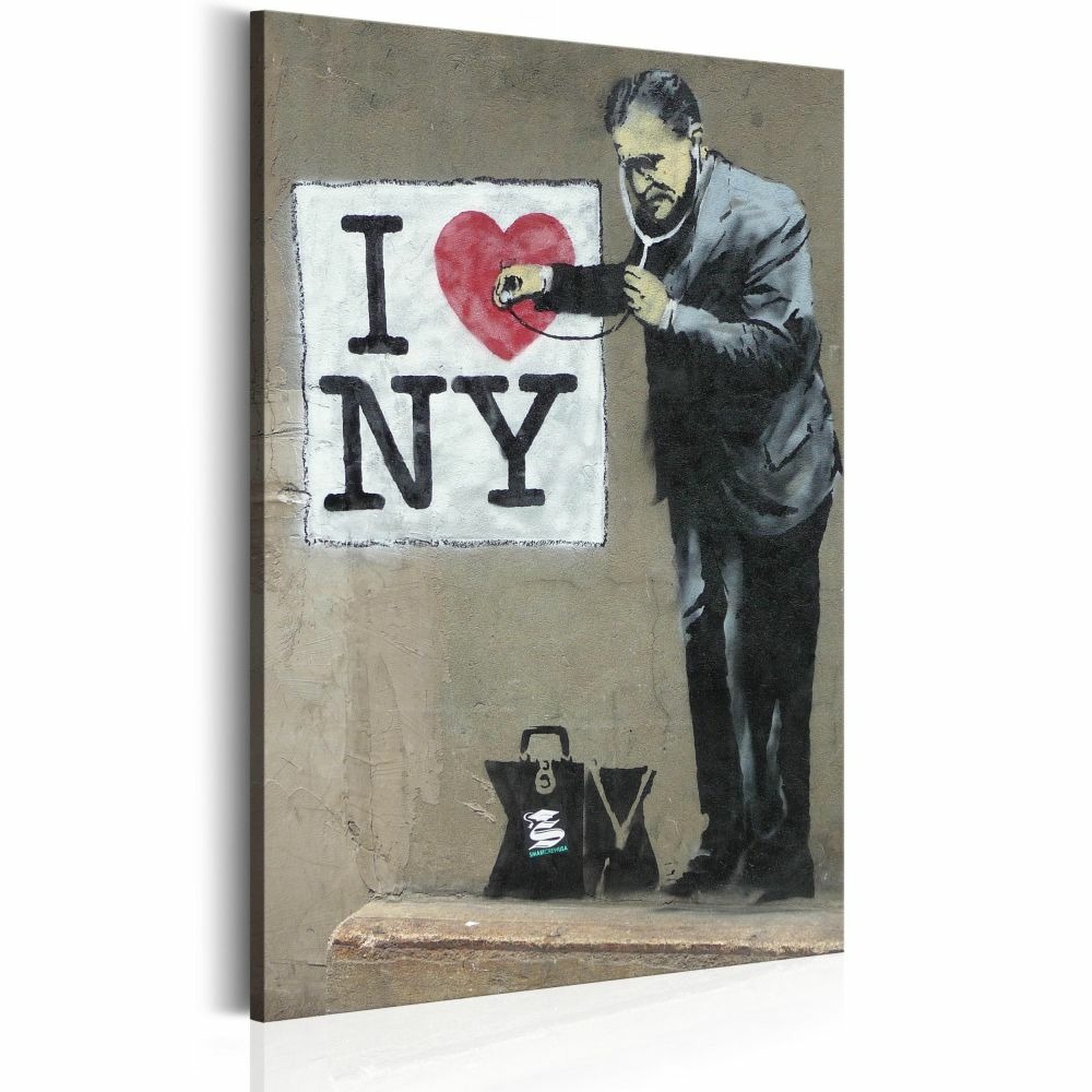 Tableau - i love new york by banksy 80x120 cm