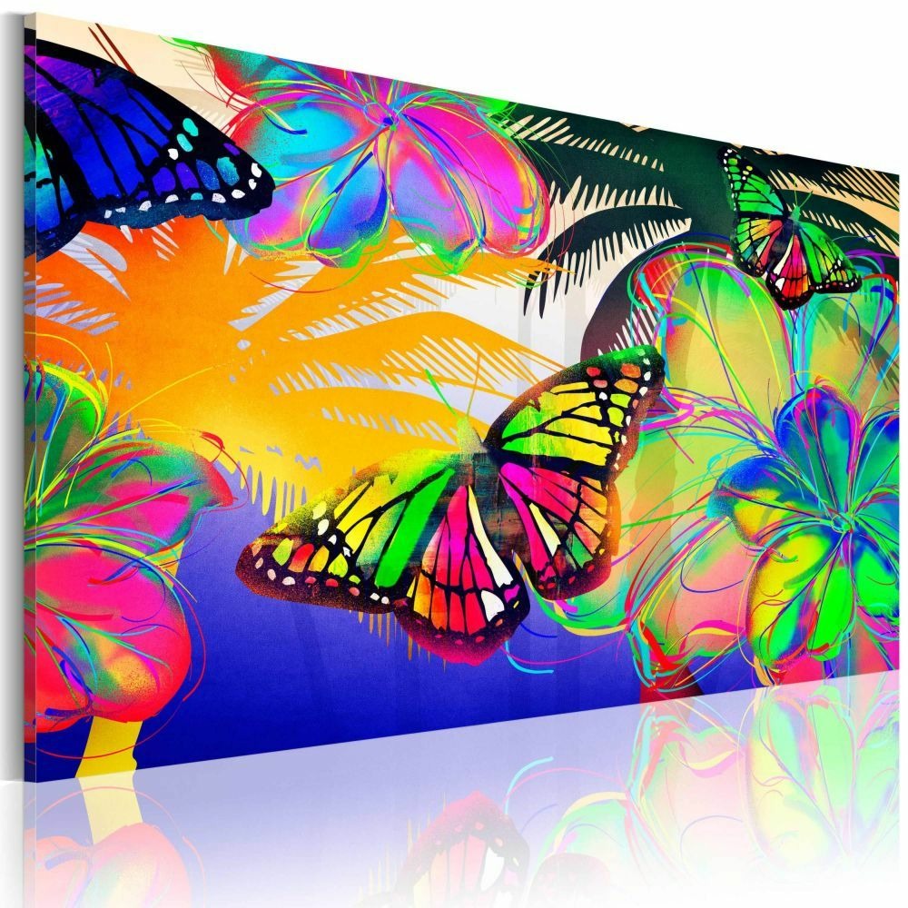 Tableau - papillons exotiques 120x80 cm