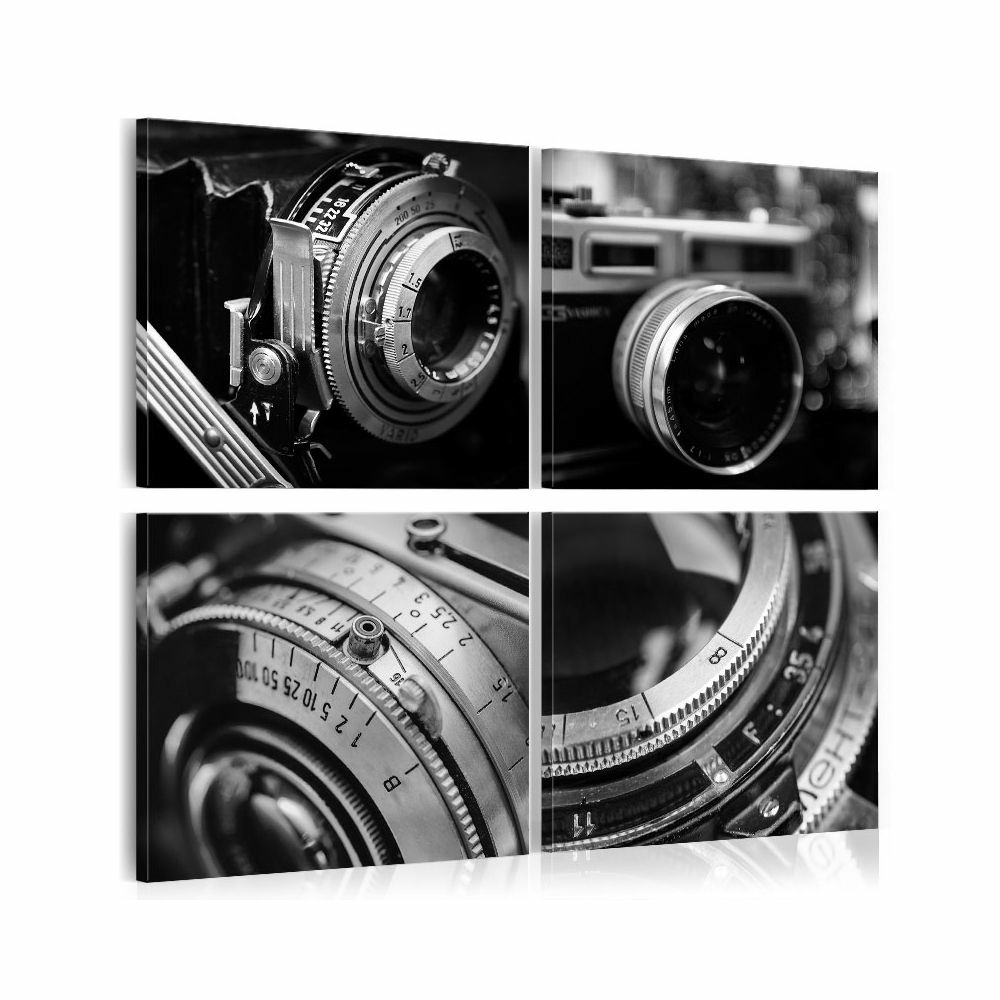Tableau - vintage cameras 90x90 cm