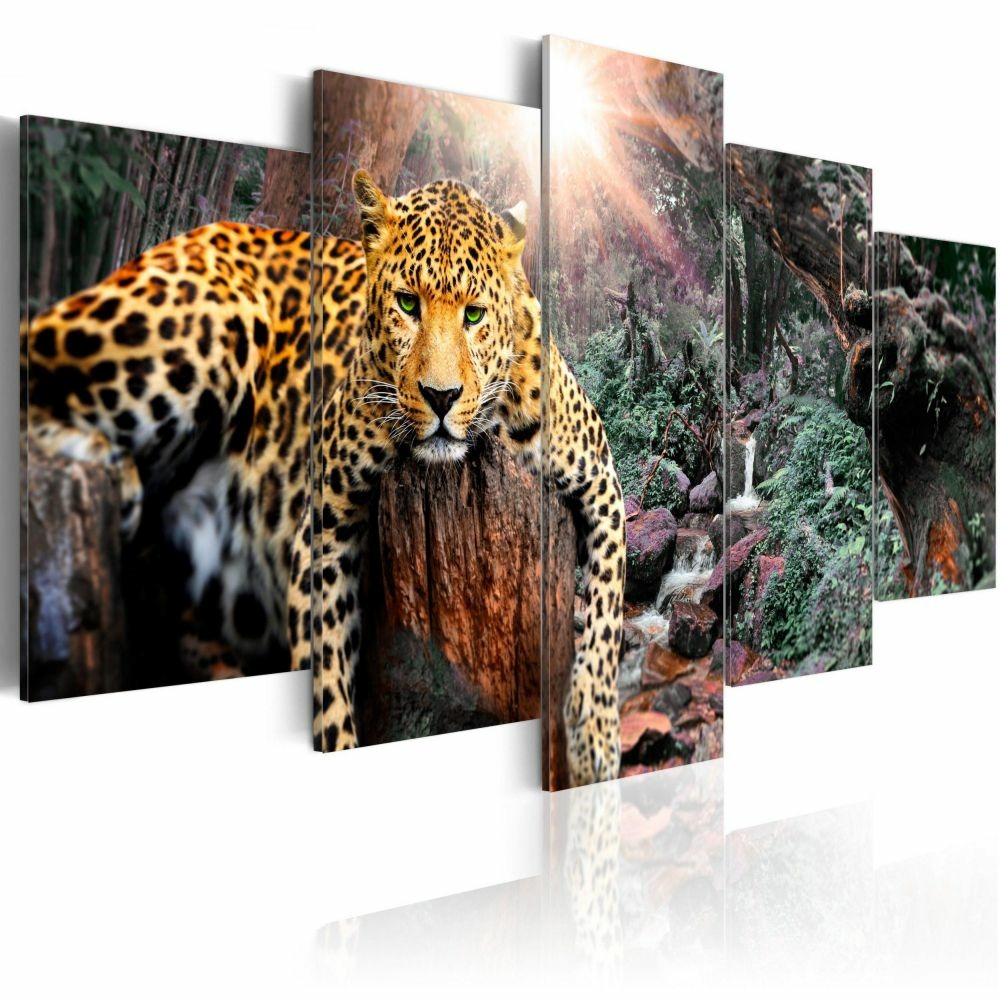 Tableau - leopard relaxation 200x100 cm