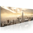 Tableau - new york city among the clouds 135x45 cm