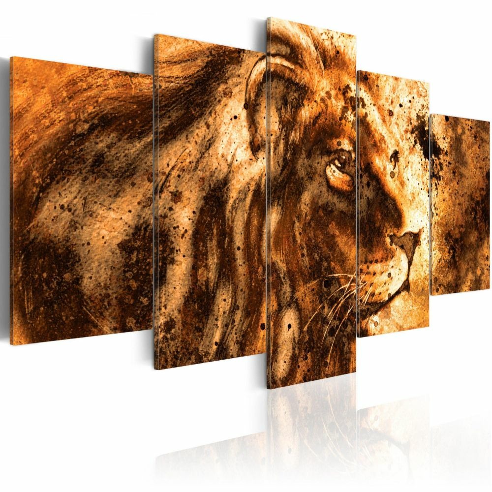 Tableau - beautiful lion 200x100 cm