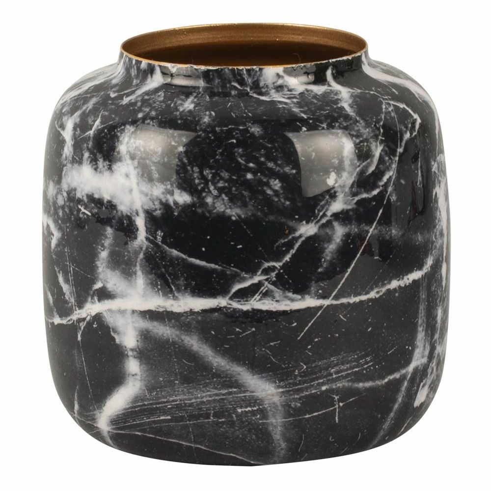 Vase effet marbre marble sphere 19.5 x 19.5 cm
