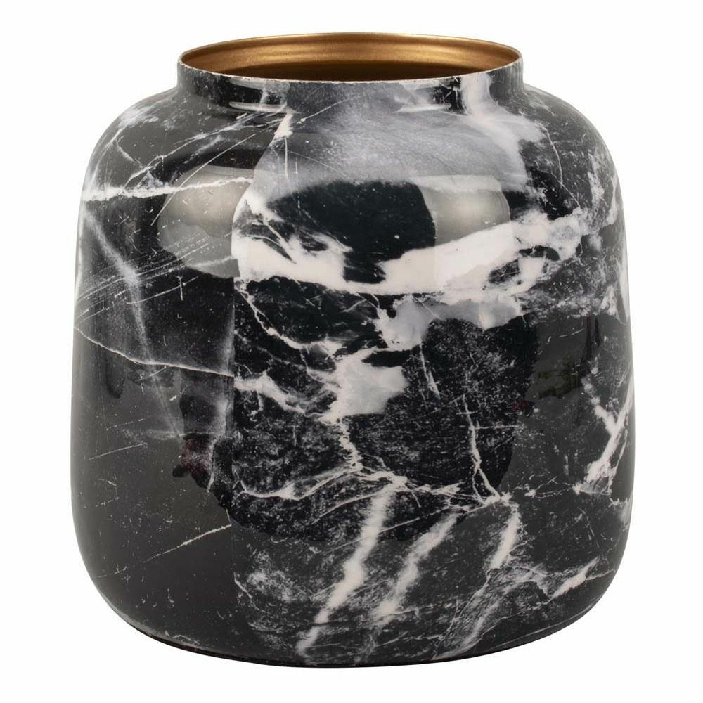 Vase effet marbre marble sphere 13.5 x 12.5 cm