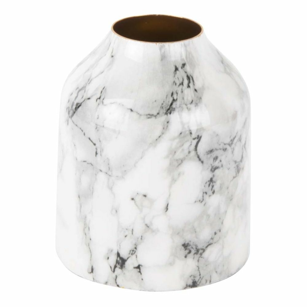 Vase effet marbre marble extra 9 x 10 cm