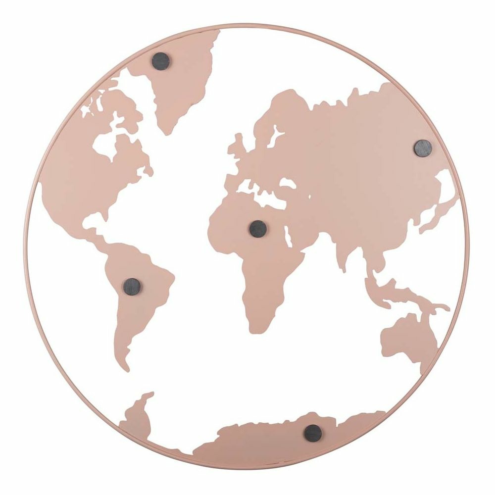 Mappemonde en métal avec magnets world map