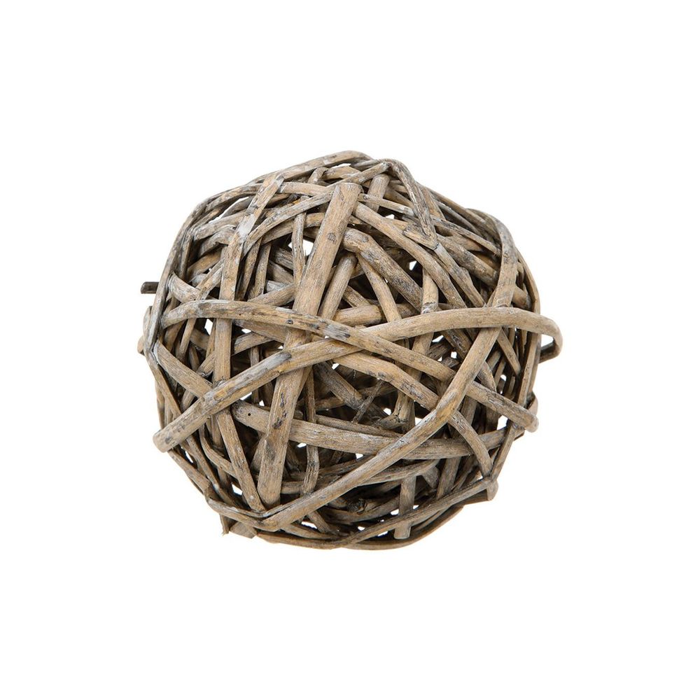 Décoration boule en osier blanc d24 | Leroy Merlin