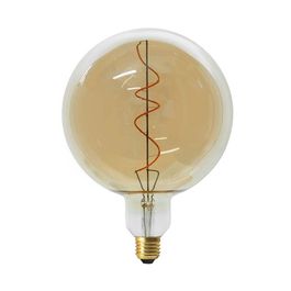 Ampoule Led Ronde Ampoule ronde à led spirale ambrée 20 cm | Truffaut