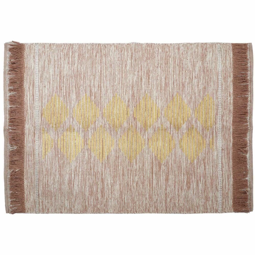 Tapis en coton imprimé doré nude 120 x 170 cm