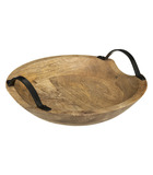 Coupe déco 2 anses en bois de manguier