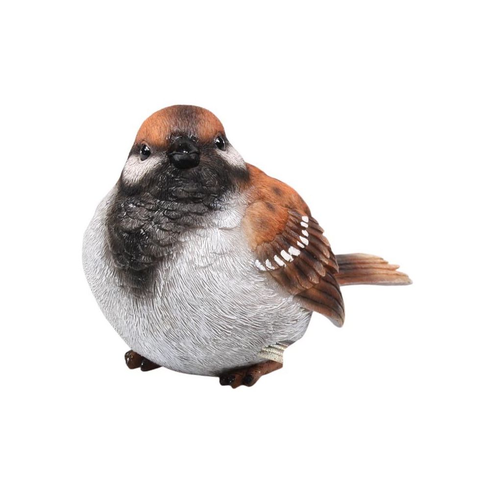 Moineau debout en résine 14.5 x 6.5 x 8.5 cm