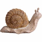 Escargot décoratif en résine et résine tressée