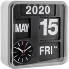 Horloge en plastique mini flip 24.5 cm chrome