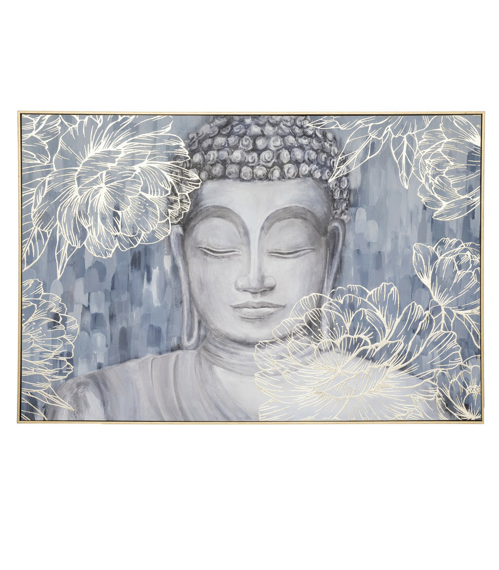 Tableau toile murale imprimée et encadrée bouddha 60 x 90 cm