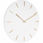 Horloge en métal charme 45 cm blanc